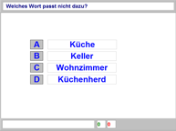 Aufgabenbild logisches Denken: Gemeinsamkeiten Text